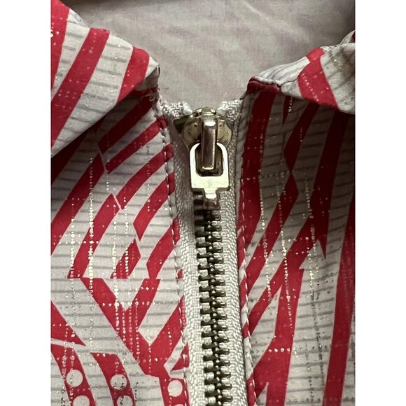 Chicos Zenergy Jacket Womens 3 Abstract Print Zip Up Lightweight Stretch Casual - Picture 3 of 10